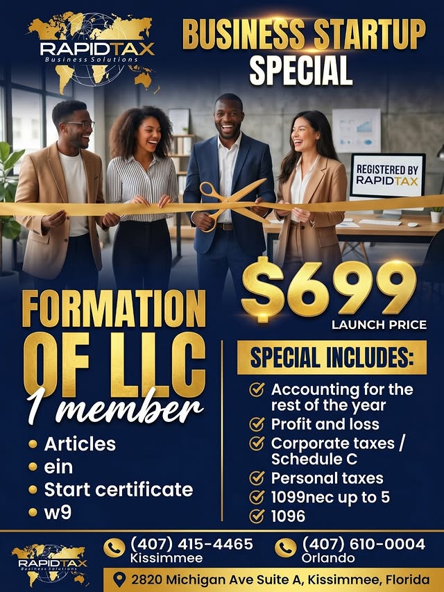 Formation of LLC 1 Member $699